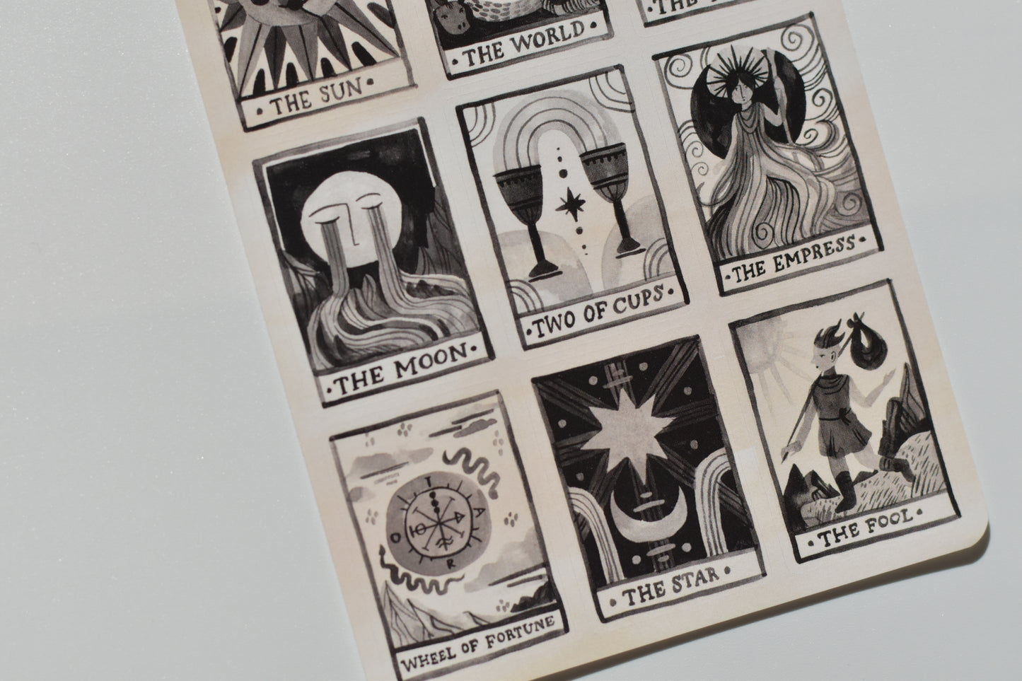 Wild Pencil sticker sheet - tarot cards
